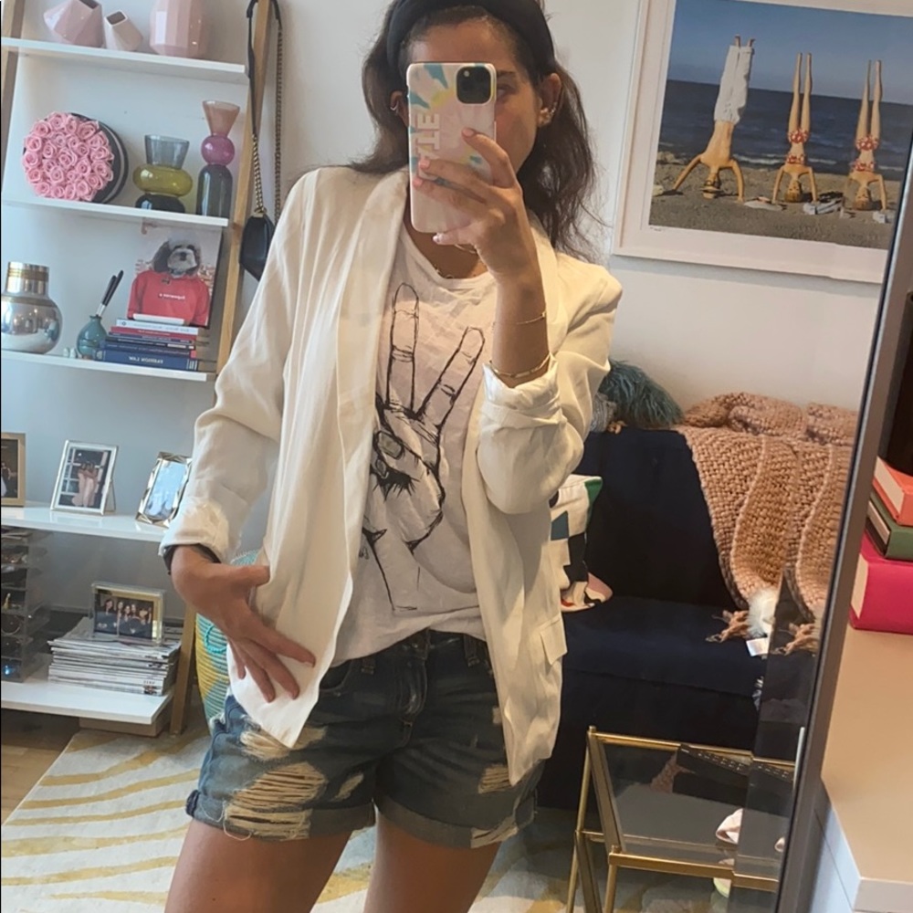 White blazer